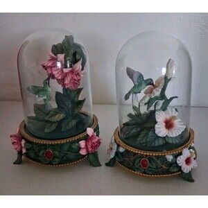 Bradford Exchange Hummingbird In Dome Lena Liu 1998